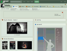 Tablet Screenshot of kehahu.deviantart.com