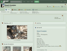Tablet Screenshot of desert-scorpion.deviantart.com