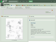 Tablet Screenshot of kid-flash.deviantart.com