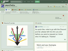 Tablet Screenshot of jokerzthefox.deviantart.com