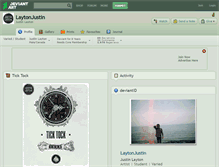 Tablet Screenshot of laytonjustin.deviantart.com
