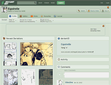 Tablet Screenshot of espoirelle.deviantart.com