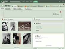 Tablet Screenshot of anonem.deviantart.com