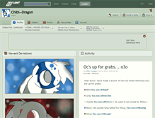 Tablet Screenshot of chibi--dragon.deviantart.com