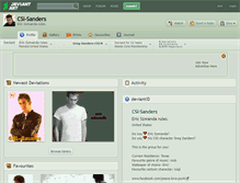 Tablet Screenshot of csi-sanders.deviantart.com