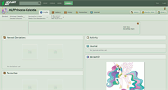 Desktop Screenshot of mlpprincess-celestia.deviantart.com