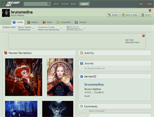 Tablet Screenshot of brunomedina.deviantart.com