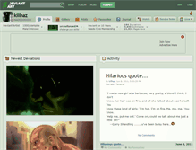 Tablet Screenshot of killhaz.deviantart.com
