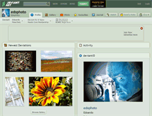 Tablet Screenshot of edophoto.deviantart.com