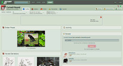 Desktop Screenshot of cursed-hound.deviantart.com