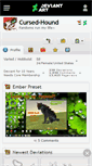 Mobile Screenshot of cursed-hound.deviantart.com
