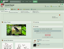 Tablet Screenshot of cursed-hound.deviantart.com