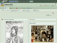 Tablet Screenshot of creative-spirit.deviantart.com