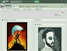 Tablet Screenshot of majicxiii.deviantart.com