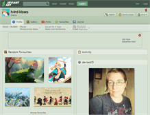 Tablet Screenshot of h4rd-kisses.deviantart.com