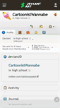Mobile Screenshot of cartoonistwannabe.deviantart.com