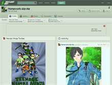 Tablet Screenshot of homework-ate-me.deviantart.com