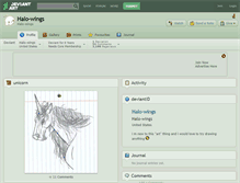 Tablet Screenshot of halo-wings.deviantart.com