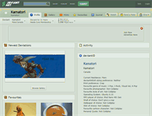 Tablet Screenshot of kamatori.deviantart.com
