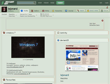 Tablet Screenshot of lajonard.deviantart.com