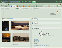 Tablet Screenshot of cristofs.deviantart.com
