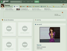 Tablet Screenshot of deenal.deviantart.com