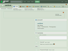 Tablet Screenshot of carlsilver.deviantart.com