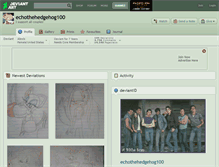 Tablet Screenshot of echothehedgehog100.deviantart.com