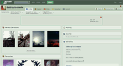 Desktop Screenshot of destroy-to-create.deviantart.com