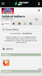 Mobile Screenshot of guilds-of-aether.deviantart.com