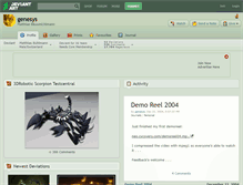 Tablet Screenshot of genesys.deviantart.com