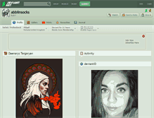 Tablet Screenshot of abbiinsocks.deviantart.com