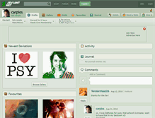 Tablet Screenshot of carpios.deviantart.com