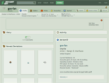 Tablet Screenshot of goo-fan.deviantart.com