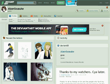 Tablet Screenshot of aizensousuke.deviantart.com