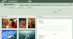 Desktop Screenshot of magic-wolf-shine.deviantart.com