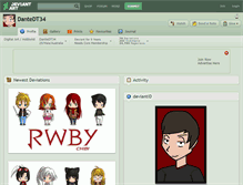 Tablet Screenshot of dantedt34.deviantart.com