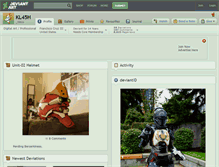 Tablet Screenshot of kl45h.deviantart.com
