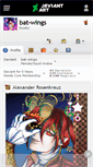 Mobile Screenshot of bat-wings.deviantart.com