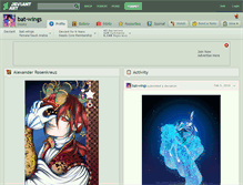 Tablet Screenshot of bat-wings.deviantart.com