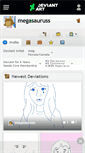 Mobile Screenshot of megasauruss.deviantart.com