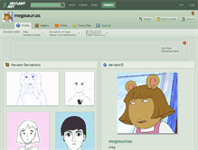 Tablet Screenshot of megasauruss.deviantart.com