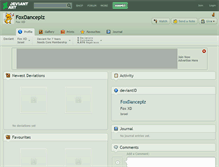 Tablet Screenshot of foxdanceplz.deviantart.com