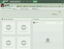 Tablet Screenshot of grosbill.deviantart.com