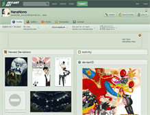 Tablet Screenshot of nananono.deviantart.com