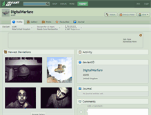 Tablet Screenshot of digitalwarfare.deviantart.com