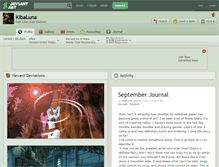 Tablet Screenshot of kibaluna.deviantart.com