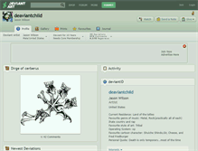 Tablet Screenshot of deaviantchild.deviantart.com