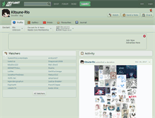 Tablet Screenshot of kitsune-rio.deviantart.com