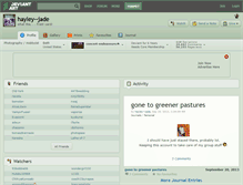Tablet Screenshot of hayley--jade.deviantart.com